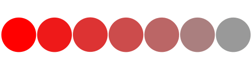 cores vivas e opacas