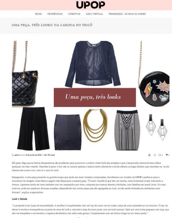 Anna na Mídia- Sugestões de looks com tricô